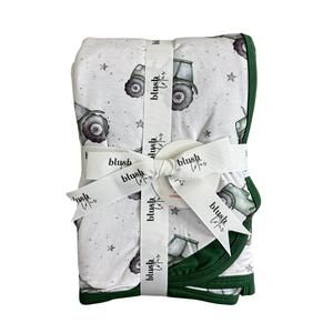 NEW BLUSH LOTUS baby's hitting the hay blanket in green